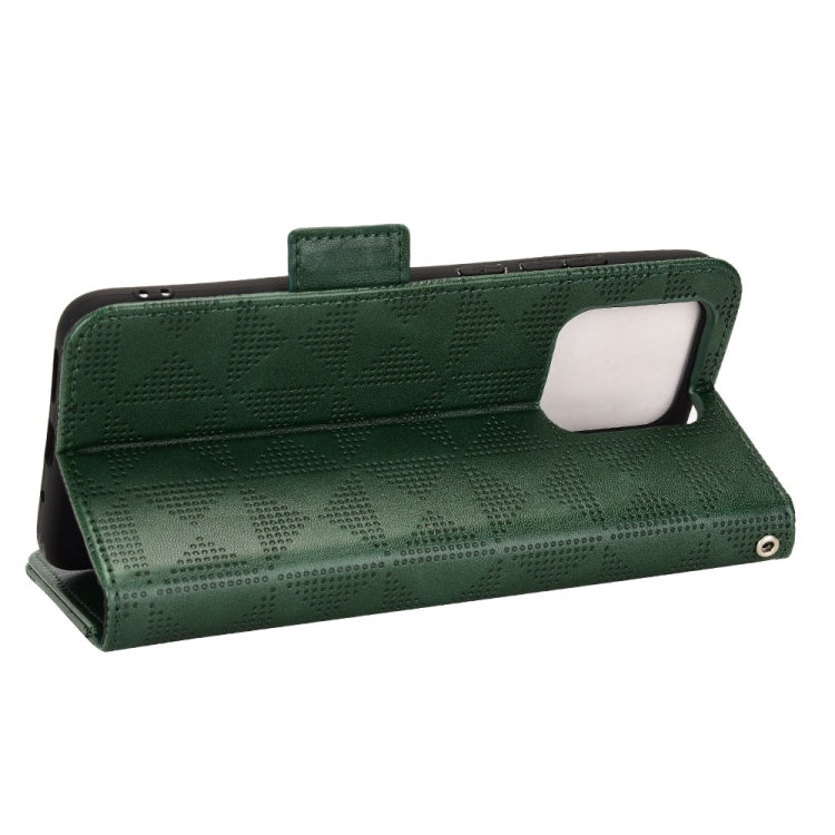 For Xiaomi Redmi 10C Symmetrical Triangle Leather Phone Case