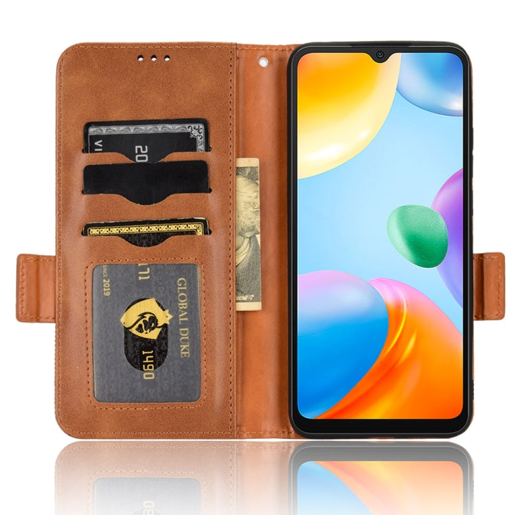 For Xiaomi Redmi 10C Symmetrical Triangle Leather Phone Case