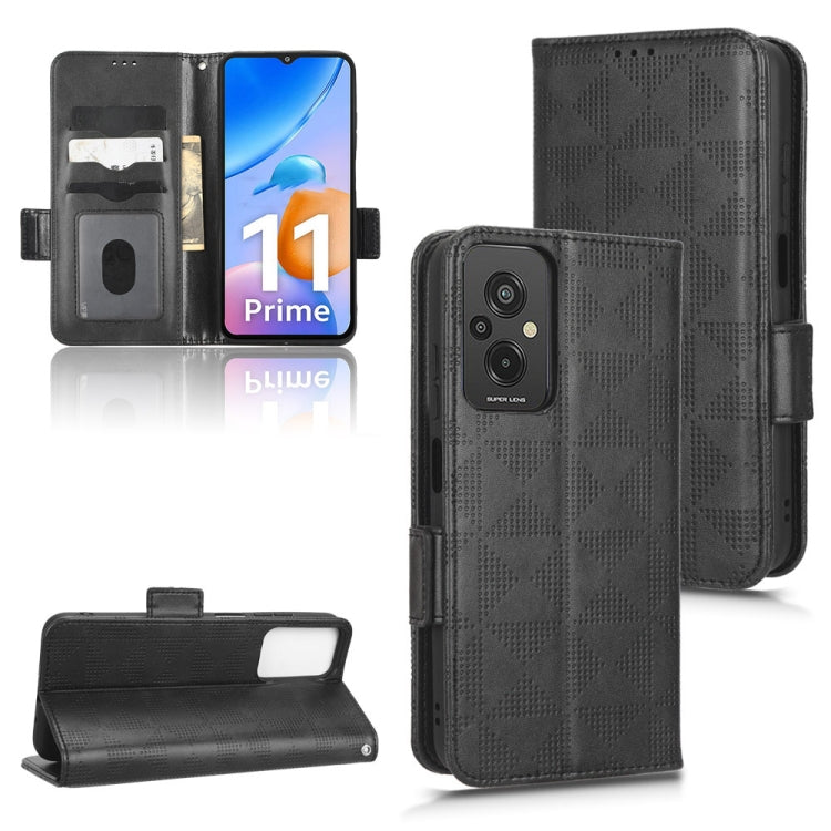 For Xiaomi Redmi 11 Prime 4G Symmetrical Triangle Leather Phone Case
