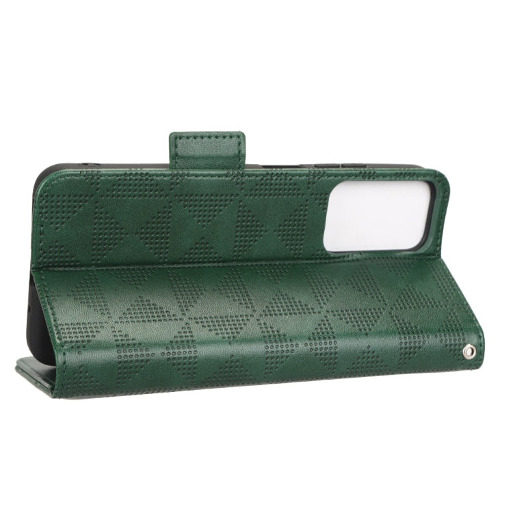 For Xiaomi Redmi 11 Prime 4G Symmetrical Triangle Leather Phone Case