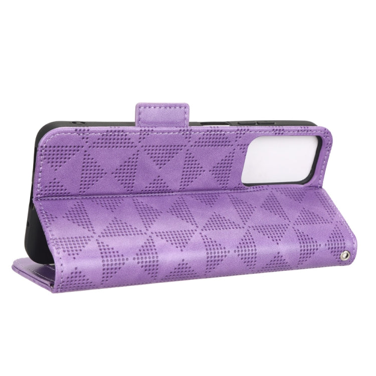 For Xiaomi Redmi 11 Prime 4G Symmetrical Triangle Leather Phone Case