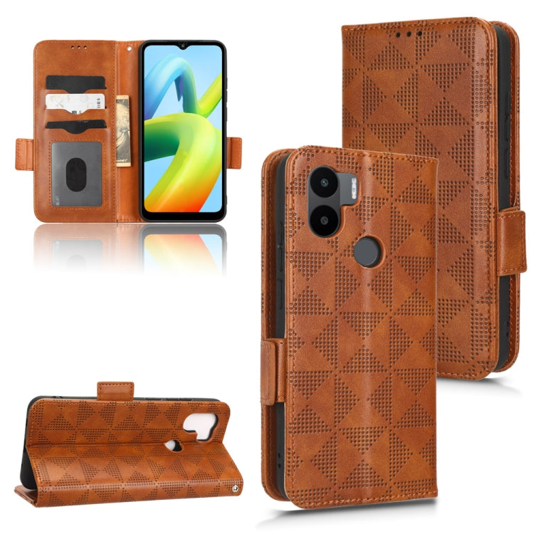 For Xiaomi Redmi A1+ 4G Symmetrical Triangle Leather Phone Case