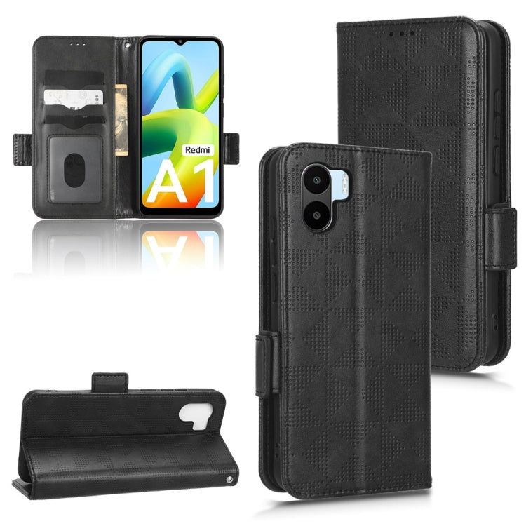 For Xiaomi Redmi A1 Symmetrical Triangle Leather Phone Case
