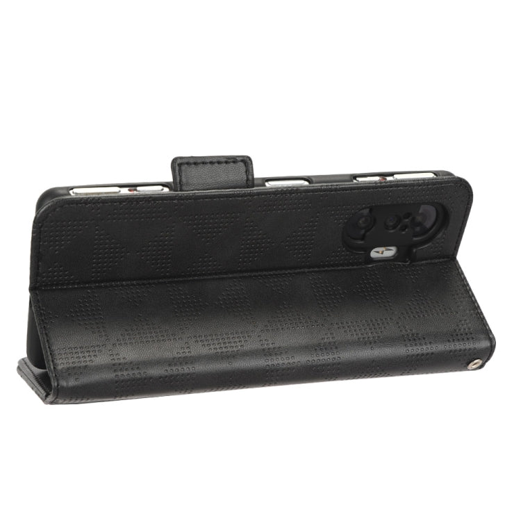 For Xiaomi Redmi K40 Gaming / Poco F3 GT Symmetrical Triangle Leather Phone Case