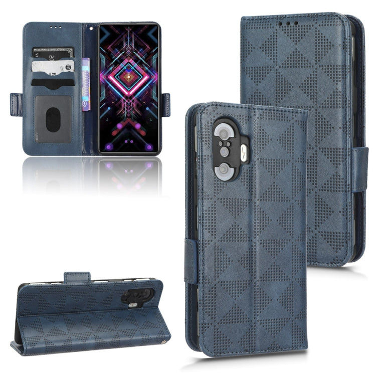 For Xiaomi Redmi K40 Gaming / Poco F3 GT Symmetrical Triangle Leather Phone Case
