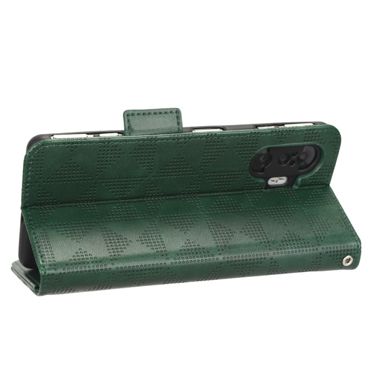 For Xiaomi Redmi K40 Gaming / Poco F3 GT Symmetrical Triangle Leather Phone Case