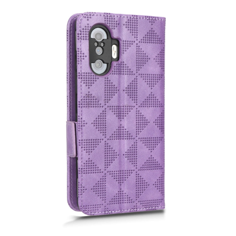 For Xiaomi Redmi K40 Gaming / Poco F3 GT Symmetrical Triangle Leather Phone Case