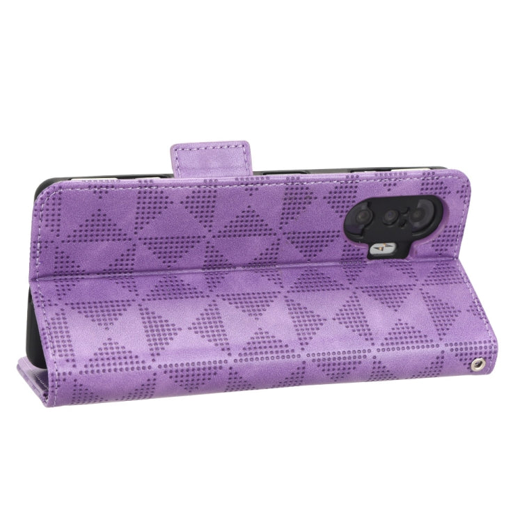 For Xiaomi Redmi K40 Gaming / Poco F3 GT Symmetrical Triangle Leather Phone Case