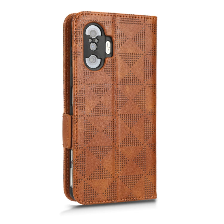 For Xiaomi Redmi K40 Gaming / Poco F3 GT Symmetrical Triangle Leather Phone Case