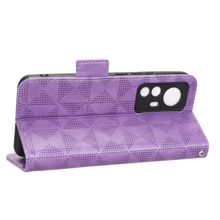 For Xiaomi Redmi K50 Ultra Symmetrical Triangle Leather Phone Case