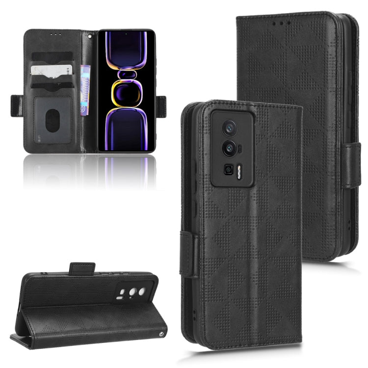 For Xiaomi Redmi K60 5G / K60 Pro Symmetrical Triangle Leather Phone Case