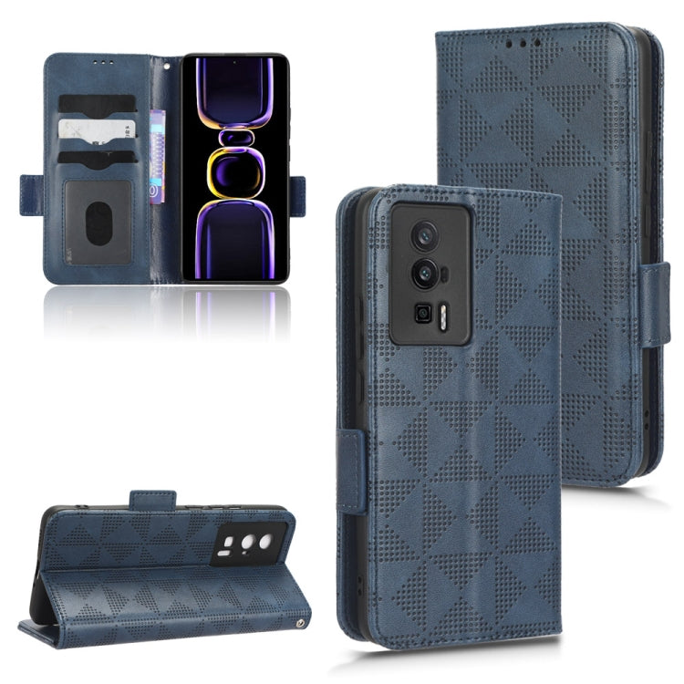 For Xiaomi Redmi K60 5G / K60 Pro Symmetrical Triangle Leather Phone Case