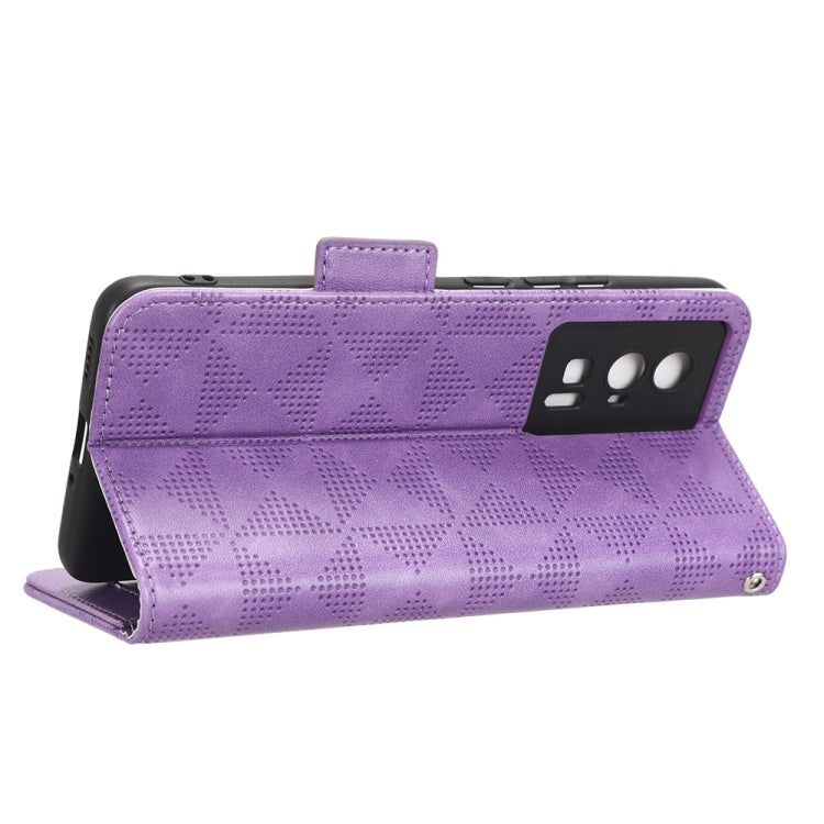 For Xiaomi Redmi K60 5G / K60 Pro Symmetrical Triangle Leather Phone Case