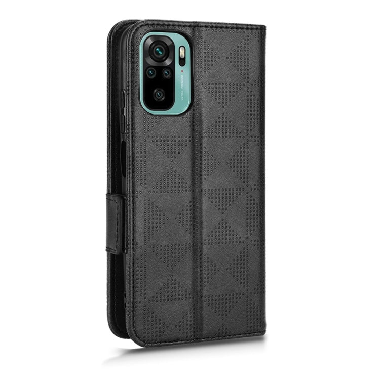 For Xiaomi Redmi Note 10 4G / 10S Symmetrical Triangle Leather Phone Case