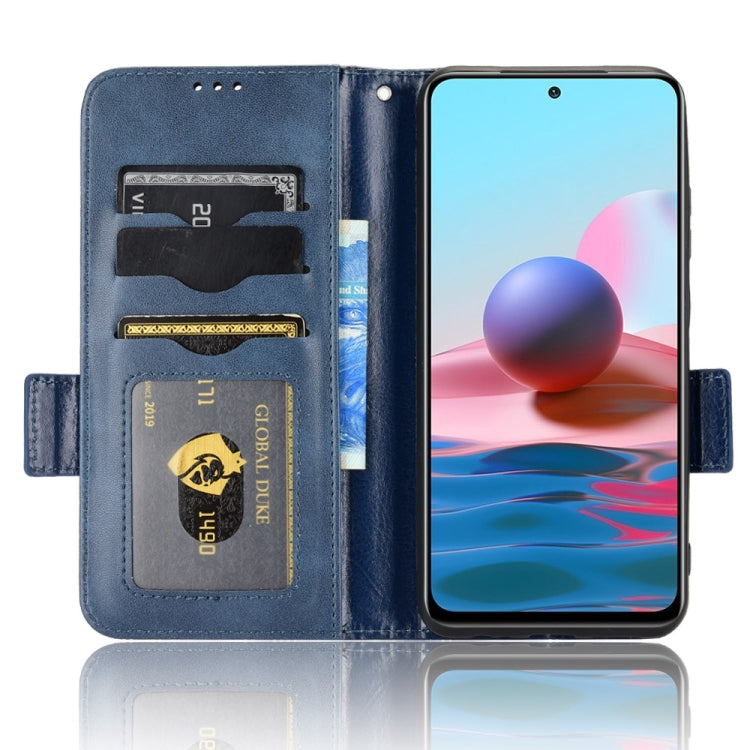 For Xiaomi Redmi Note 10 4G / 10S Symmetrical Triangle Leather Phone Case