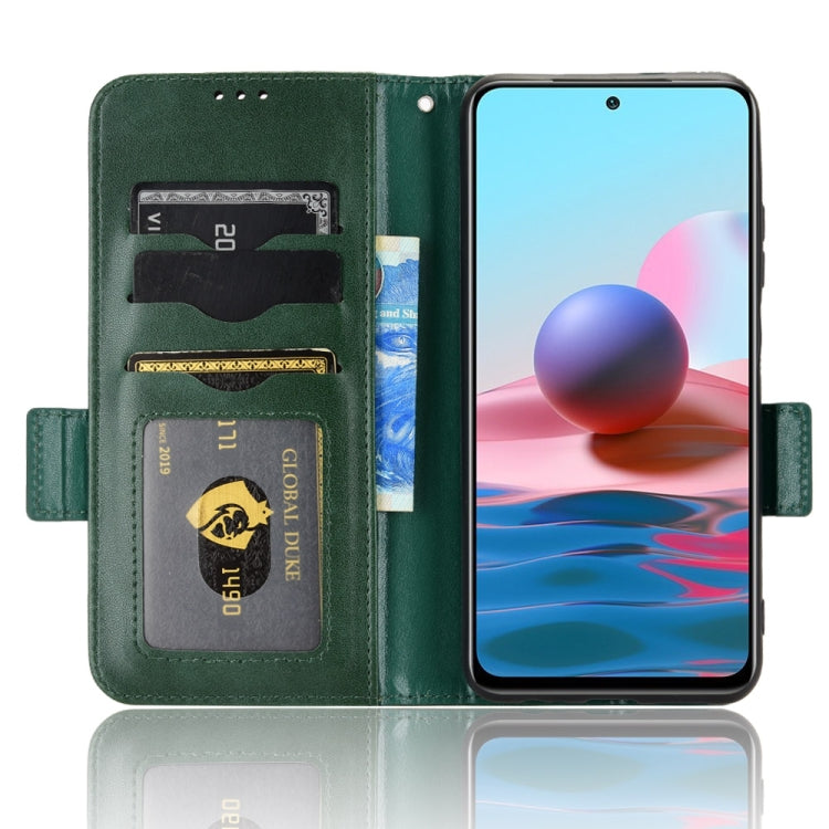 For Xiaomi Redmi Note 10 4G / 10S Symmetrical Triangle Leather Phone Case