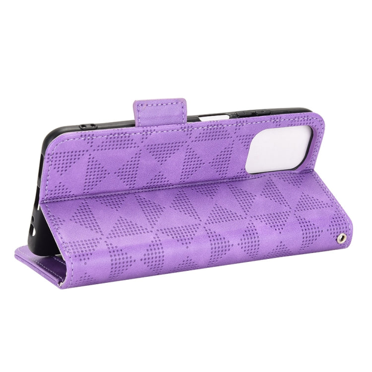 For Xiaomi Redmi Note 10 4G / 10S Symmetrical Triangle Leather Phone Case