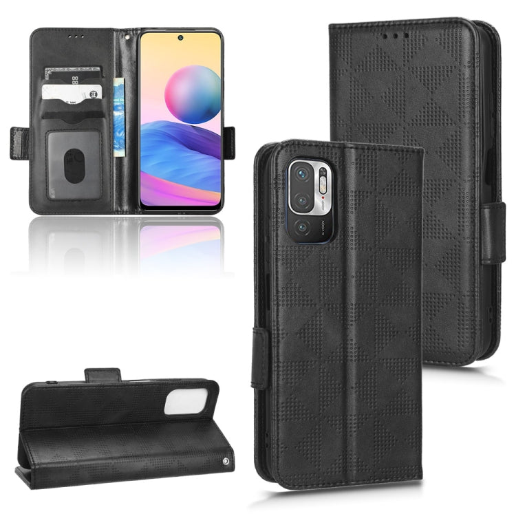 For Xiaomi Redmi Note 10 5G / 10T 5G Symmetrical Triangle Leather Phone Case