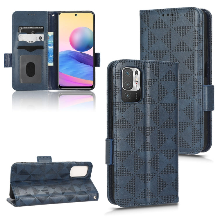 For Xiaomi Redmi Note 10 5G / 10T 5G Symmetrical Triangle Leather Phone Case