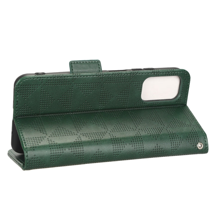 For Xiaomi Redmi Note 10 5G / 10T 5G Symmetrical Triangle Leather Phone Case