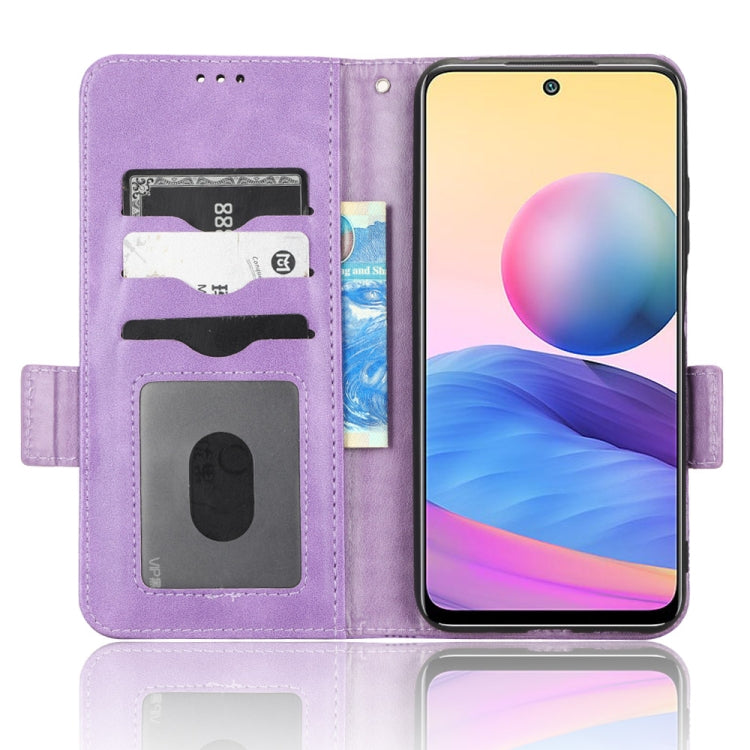 For Xiaomi Redmi Note 10 5G / 10T 5G Symmetrical Triangle Leather Phone Case