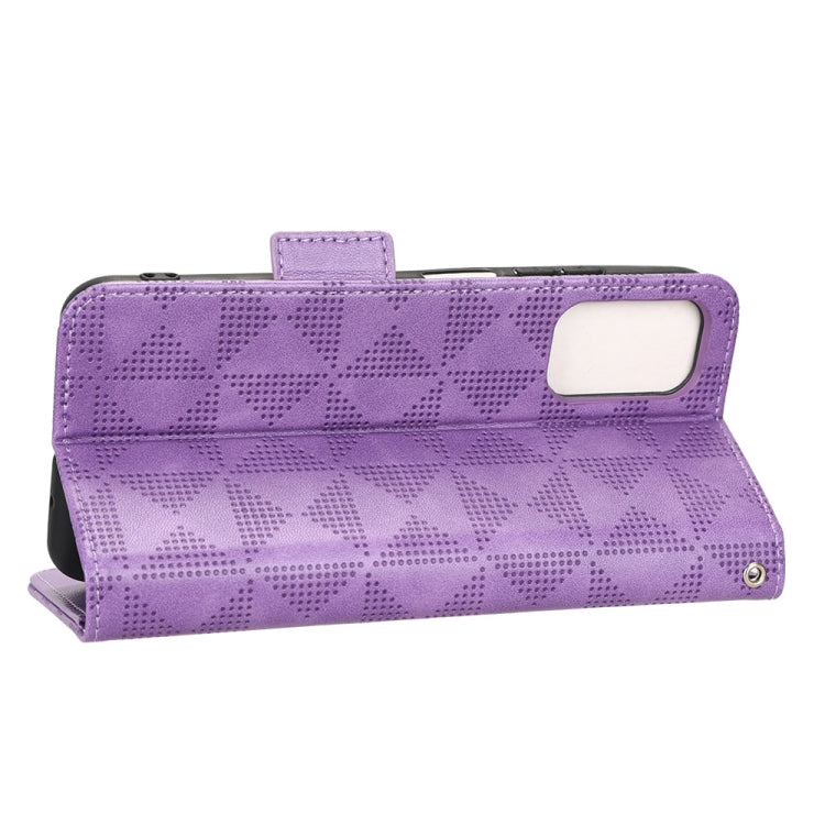 For Xiaomi Redmi Note 10 5G / 10T 5G Symmetrical Triangle Leather Phone Case