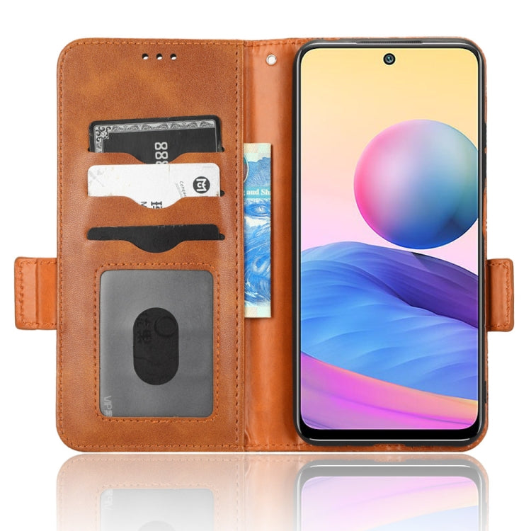 For Xiaomi Redmi Note 10 5G / 10T 5G Symmetrical Triangle Leather Phone Case