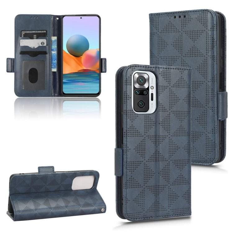 For Xiaomi Redmi Note 10 Pro 4G / Pro Max 4G Symmetrical Triangle Leather Phone Case