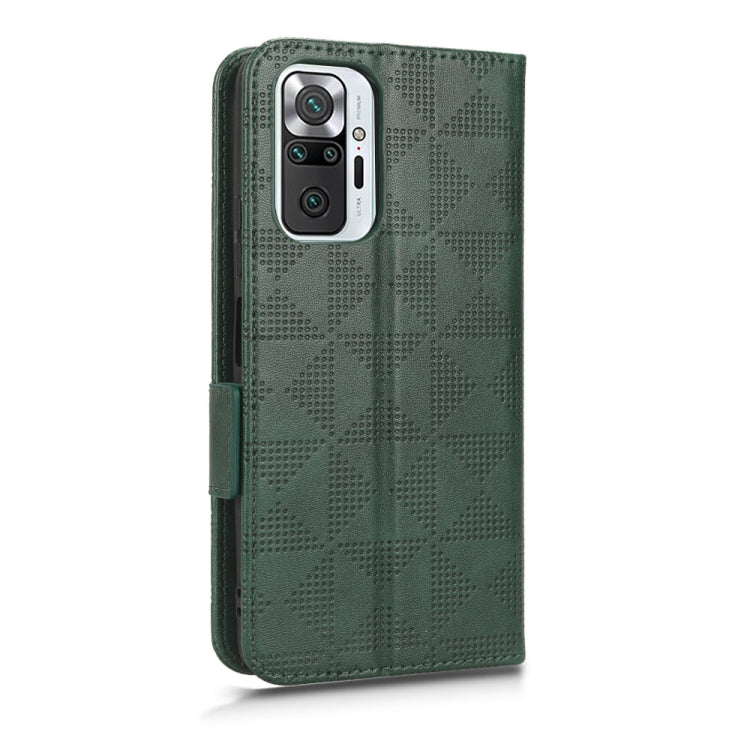 For Xiaomi Redmi Note 10 Pro 4G / Pro Max 4G Symmetrical Triangle Leather Phone Case