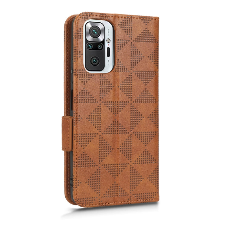 For Xiaomi Redmi Note 10 Pro 4G / Pro Max 4G Symmetrical Triangle Leather Phone Case