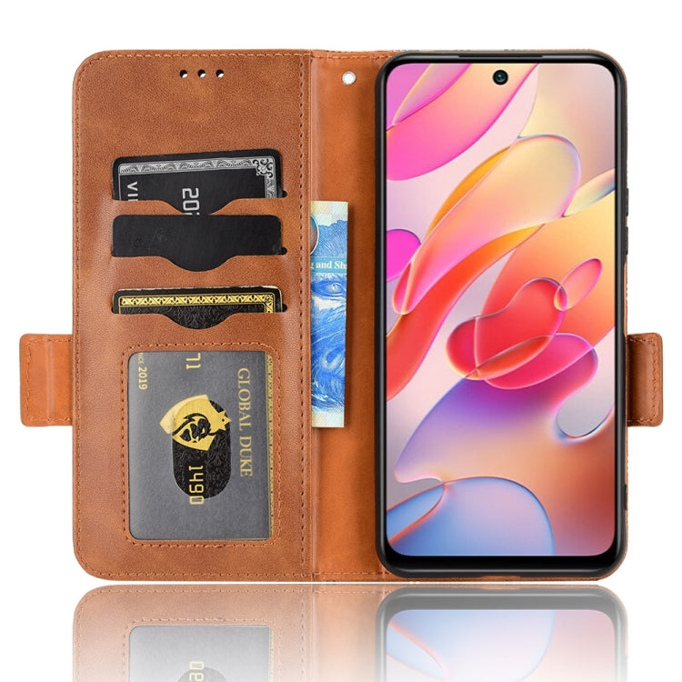 For Xiaomi Redmi Note 10 JE Symmetrical Triangle Leather Phone Case