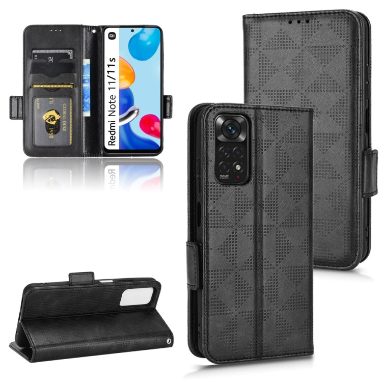 For Xiaomi Redmi Note 11 4G Global Symmetrical Triangle Leather Phone Case