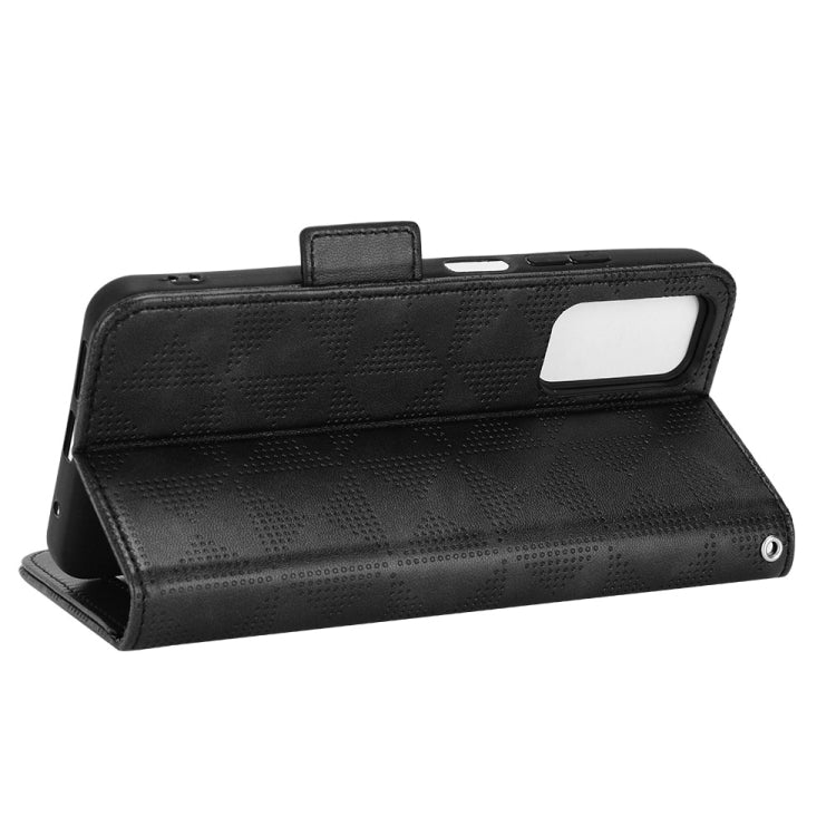 For Xiaomi Redmi Note 11 4G Global Symmetrical Triangle Leather Phone Case