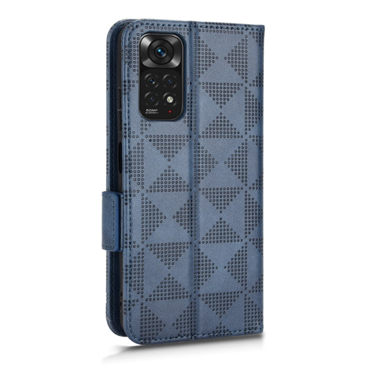 For Xiaomi Redmi Note 11 4G Global Symmetrical Triangle Leather Phone Case