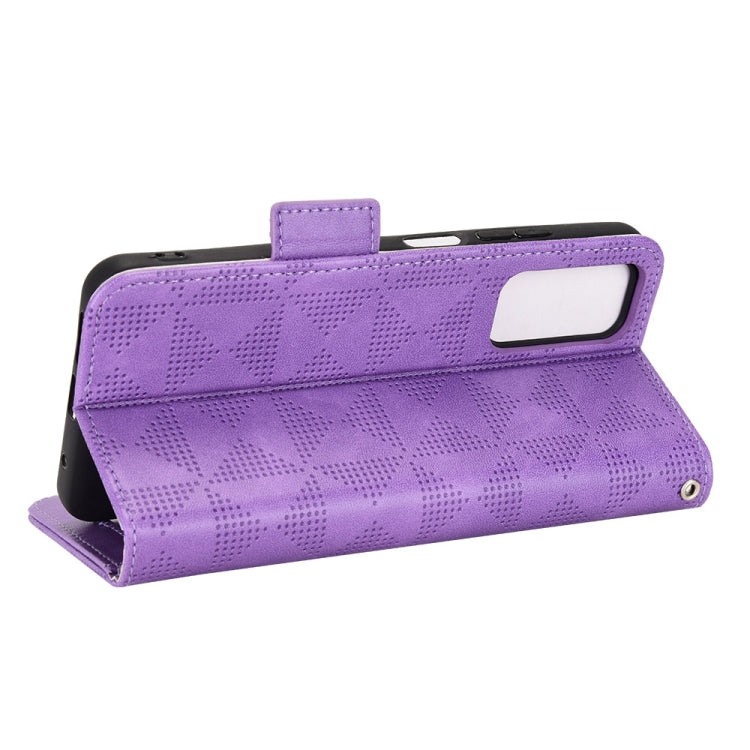 For Xiaomi Redmi Note 11 4G Global Symmetrical Triangle Leather Phone Case