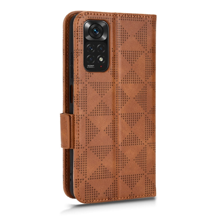 For Xiaomi Redmi Note 11 4G Global Symmetrical Triangle Leather Phone Case
