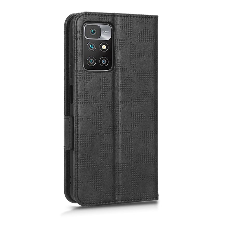 For Xiaomi Redmi 10 5G / Note 11E Symmetrical Triangle Leather Phone Case