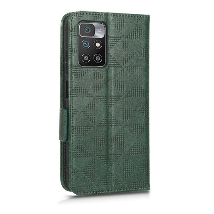 For Xiaomi Redmi 10 5G / Note 11E Symmetrical Triangle Leather Phone Case