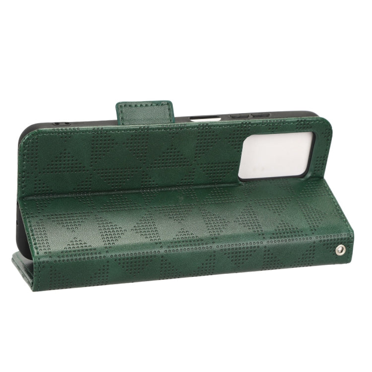 For Xiaomi Redmi 10 5G / Note 11E Symmetrical Triangle Leather Phone Case