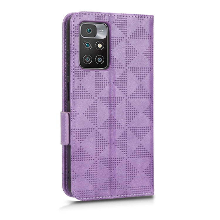 For Xiaomi Redmi 10 5G / Note 11E Symmetrical Triangle Leather Phone Case