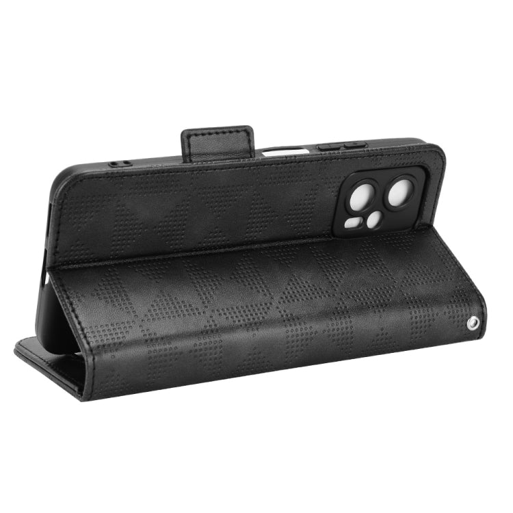 For Xiaomi Redmi Note 11T Pro Symmetrical Triangle Leather Phone Case