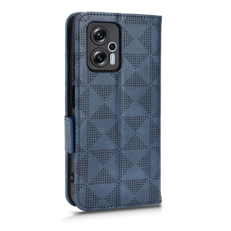 For Xiaomi Redmi Note 11T Pro Symmetrical Triangle Leather Phone Case