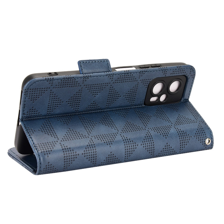 For Xiaomi Redmi Note 11T Pro Symmetrical Triangle Leather Phone Case