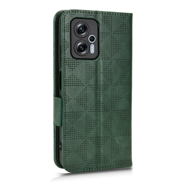 For Xiaomi Redmi Note 11T Pro Symmetrical Triangle Leather Phone Case