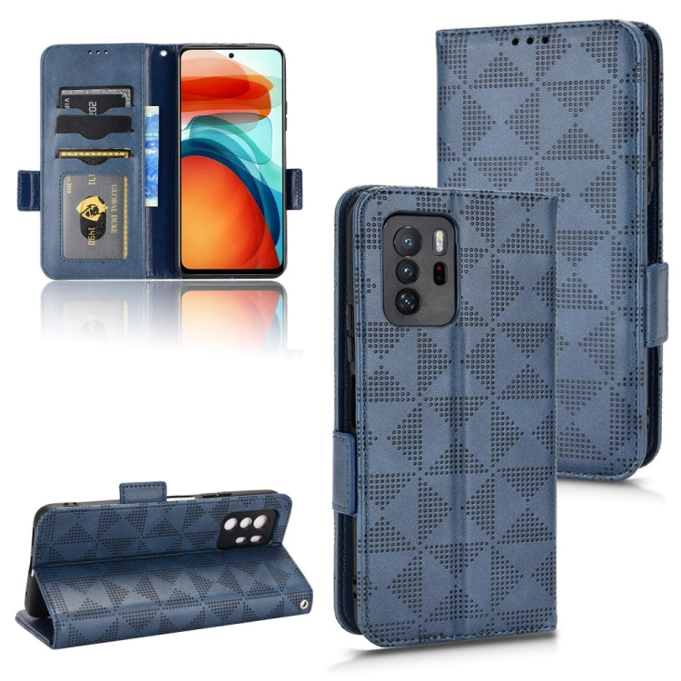 For Xiaomi Redmi Note 10 Pro 5G / Poco X3 GT Symmetrical Triangle Leather Phone Case