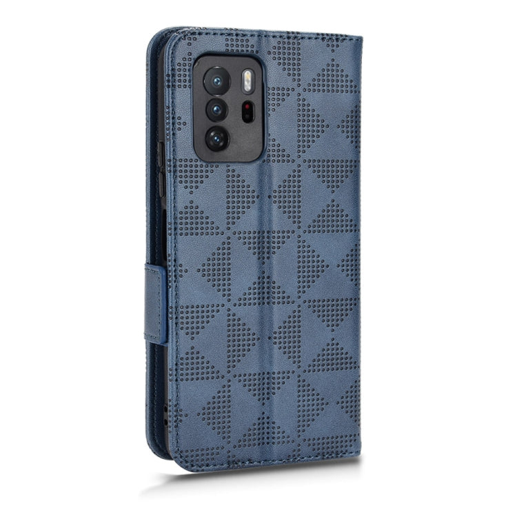 For Xiaomi Redmi Note 10 Pro 5G / Poco X3 GT Symmetrical Triangle Leather Phone Case