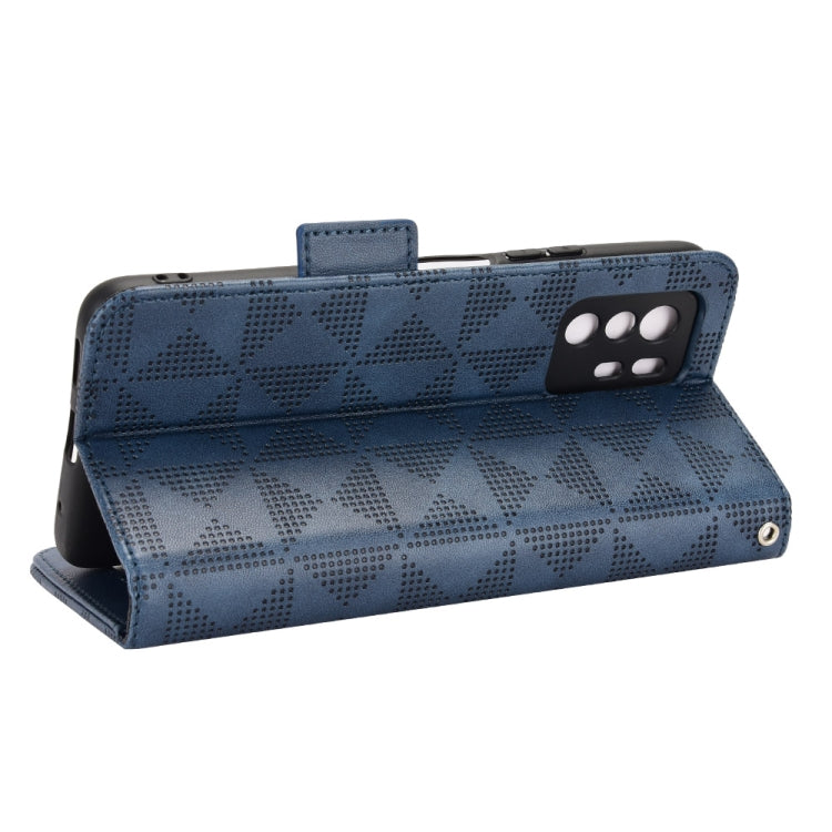 For Xiaomi Redmi Note 10 Pro 5G / Poco X3 GT Symmetrical Triangle Leather Phone Case