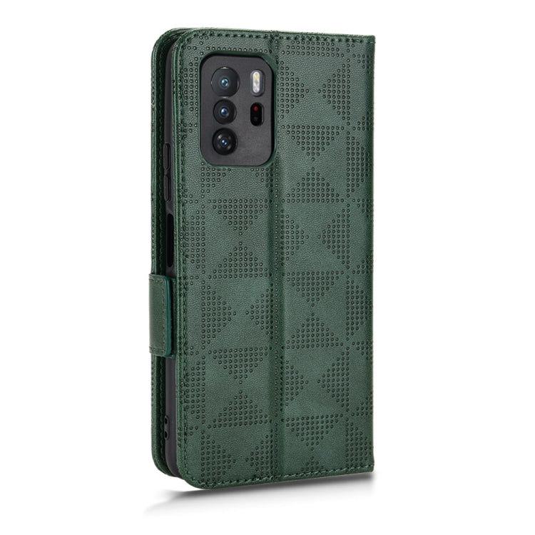 For Xiaomi Redmi Note 10 Pro 5G / Poco X3 GT Symmetrical Triangle Leather Phone Case