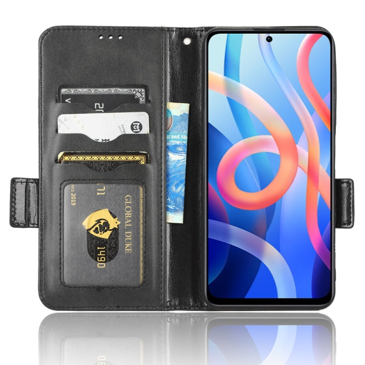 For Xiaomi Redmi 10/Note 11S 5G/Poco M4 Pro 5G Symmetrical Triangle Leather Phone Case