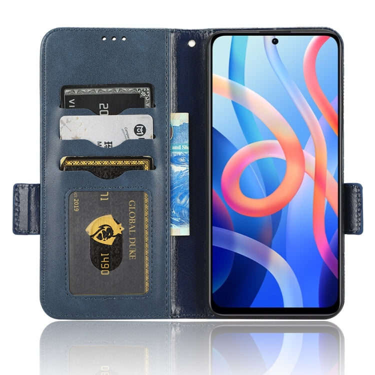 For Xiaomi Redmi 10/Note 11S 5G/Poco M4 Pro 5G Symmetrical Triangle Leather Phone Case